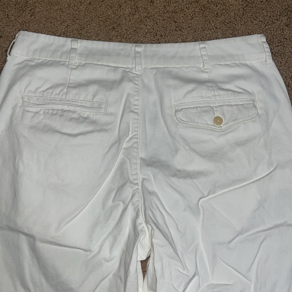 AYR The Metropolitan Hi-Rise Pleated Twill Trouser Pants Basmati White 8 - Picture 8 of 10